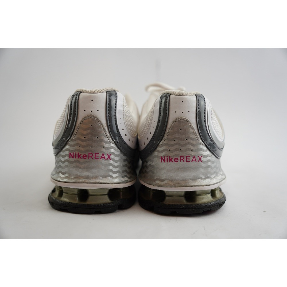Nike Reax Run 5 Women Size 11 White Silver Pink Running Shoes 407987-116 Good‎ - Picture 5 of 7